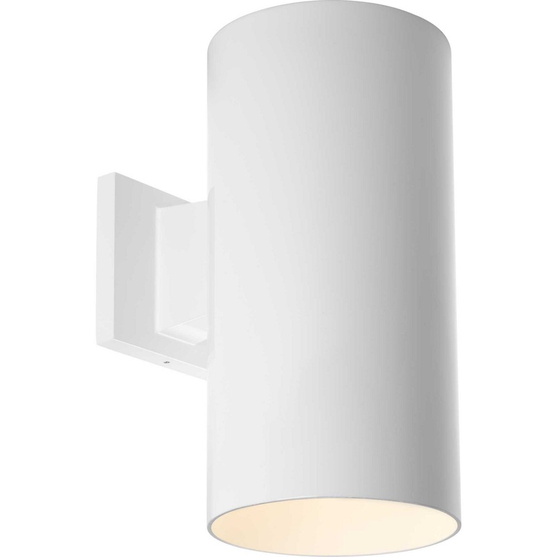 Cylinder One Light Wall Lantern in White
