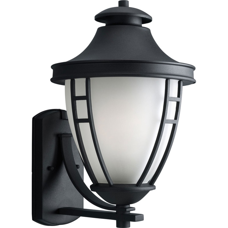 Fairview One Light Wall Lantern in Textured Black