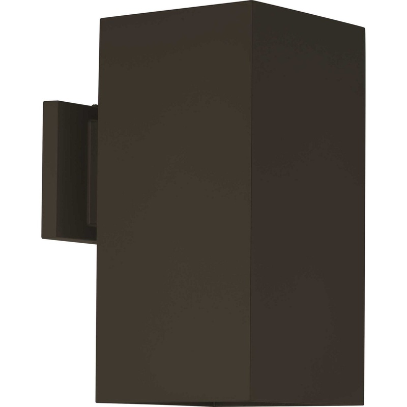 Led Squares LED Cylinder in Antique Bronze