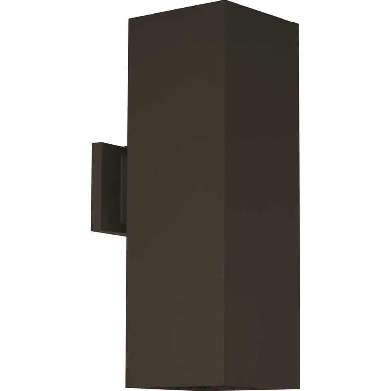 Led Squares LED Wall Lantern in Antique Bronze