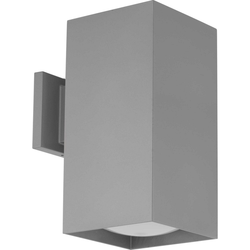 Led Squares LED Wall Lantern in Metallic Gray