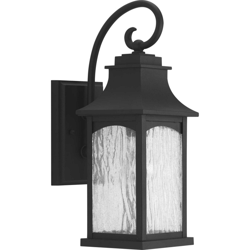 Maison One Light Wall Lantern in Black