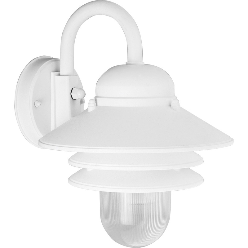 Newport One Light Wall Lantern in White