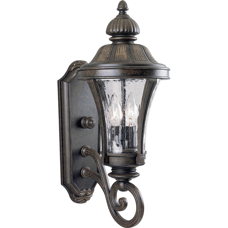 Nottington Two Light Wall Lantern in Forged Bronze
