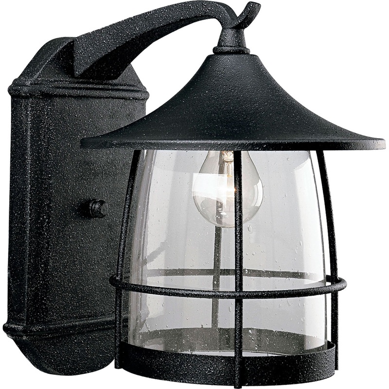 Prairie One Light Wall Lantern in Gilded Iron