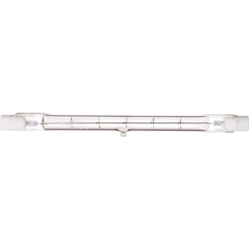 Satco S3142 150 Watt 2600 Lumens T3 Halogen Double Ended R7S Base 120 Volt Clear 118Mm Light Bulb, Dimmable