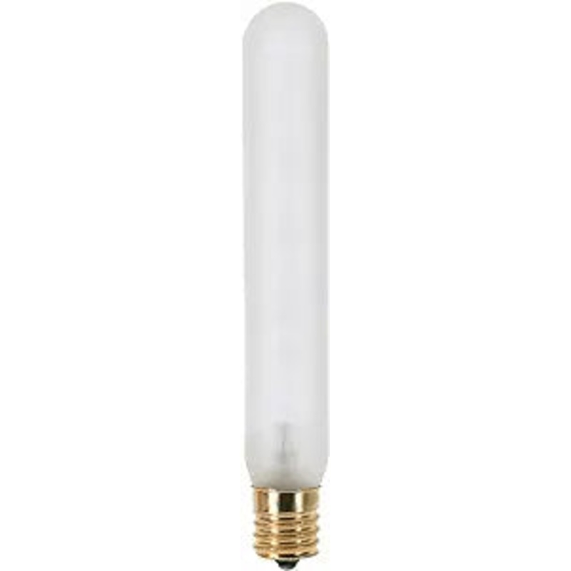 Satco S3708 130V Intermediate Base 25-Watt T6.5 Light Bulb, Frosted