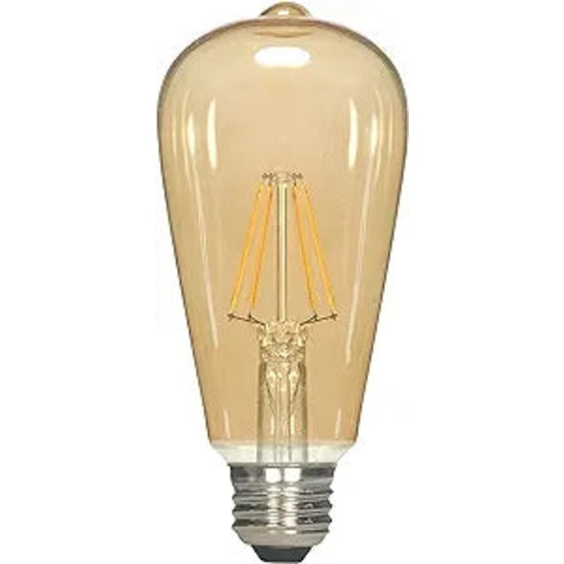 Satco S9577 Medium Bulb in Light Finish, 5.38 inches, 220Lm/Meduim Base, Specialty ST19-Shape
